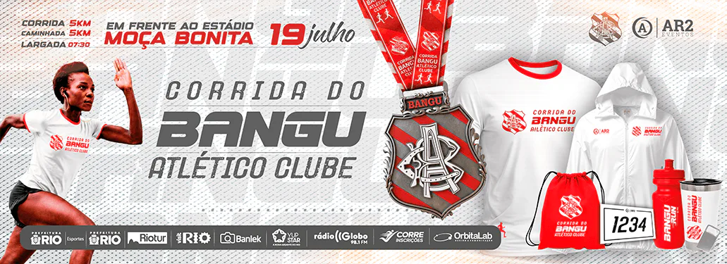 Banner de Corrida do Bangu Atlético Clube - O Gigante da Zona Oeste