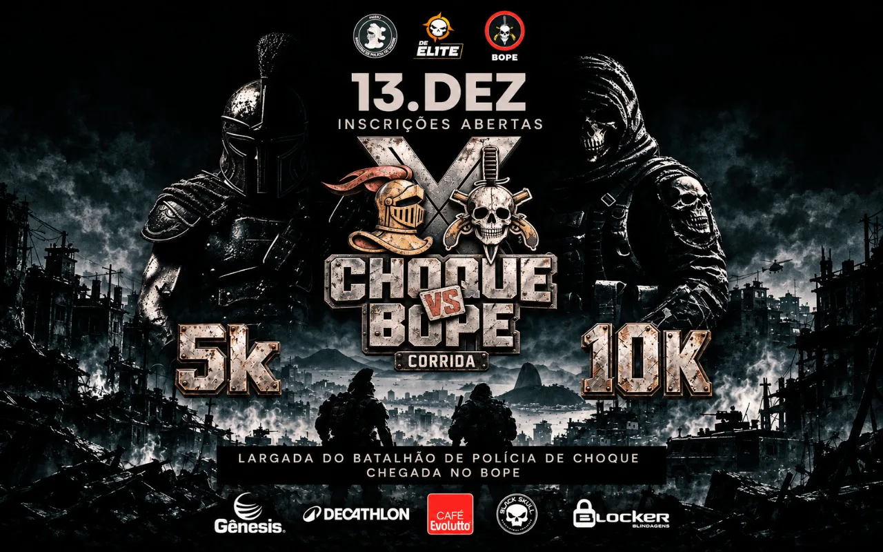Banner de CORRIDA CHOQUE x BOPE 2026